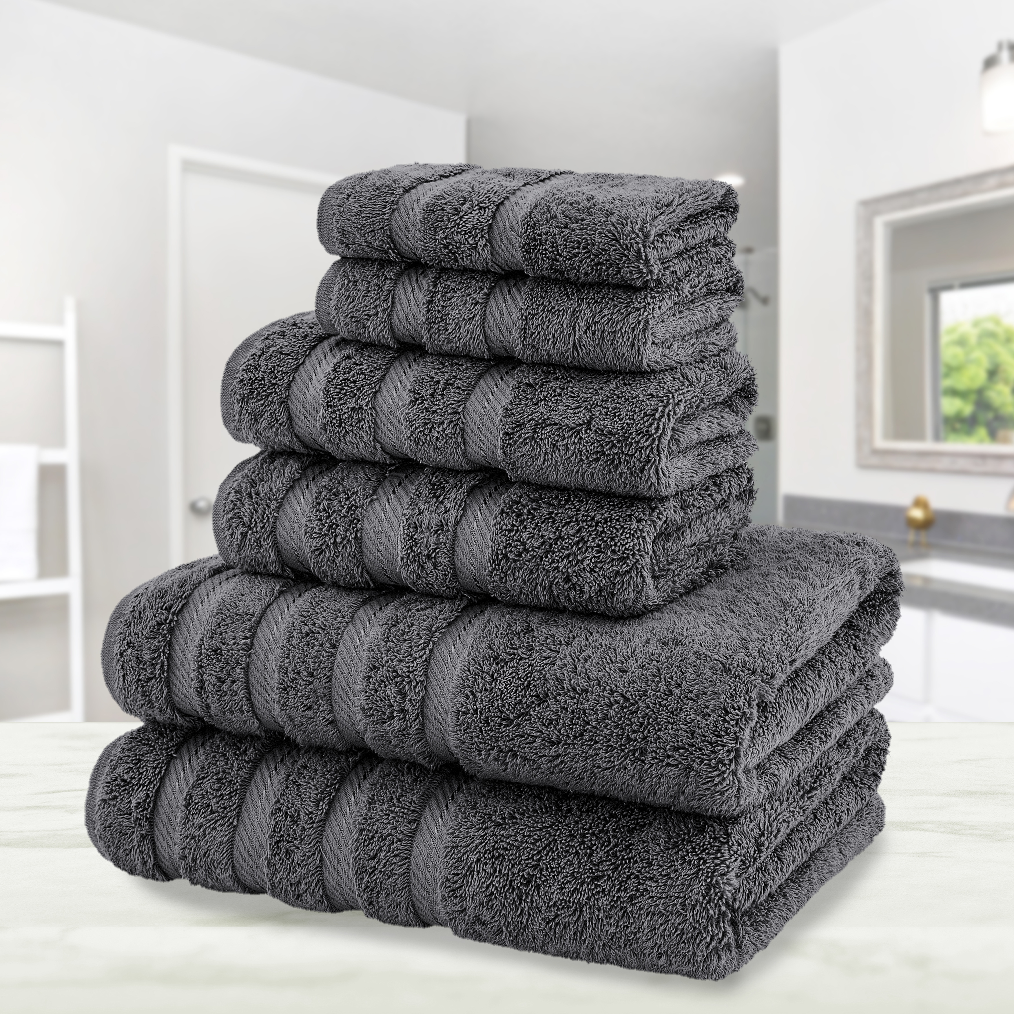 American Soft Linen 6-pc. Turkish Cotton Towel Set - Overstock 